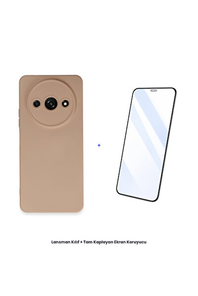 cepmoda حافظة Redmi A3 4G + مجموعة واقي شاشة مضاد للكهرباء الساكنة - بودرة