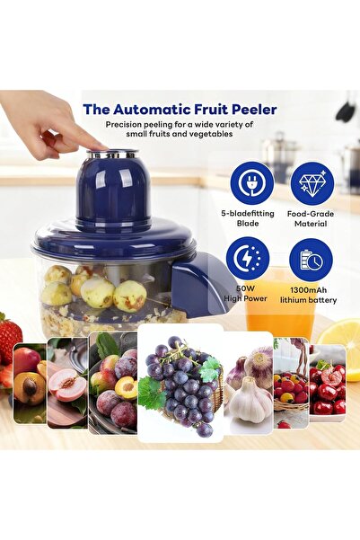 Generic Electric Fruit & Vegetable Peeler Cutter Machine – USB Rechargeable A...