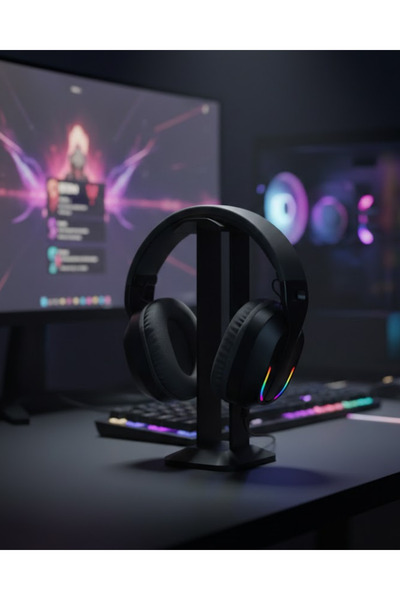 Kanonik Education Wireless Gamer Headset Rgb Lighting Bluetooth Gaming Headse...