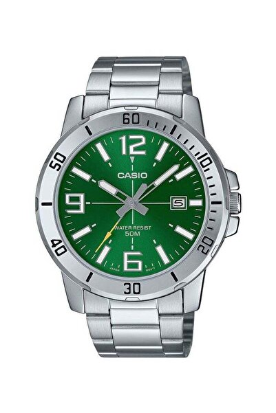 Casio Quartz Analog Watch with Green Dial for Men