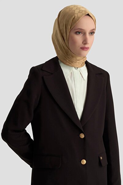 Armine TREND Μπλέιζερ με επένδυση με χρυσά κουμπιά Μαύρο 25KT520