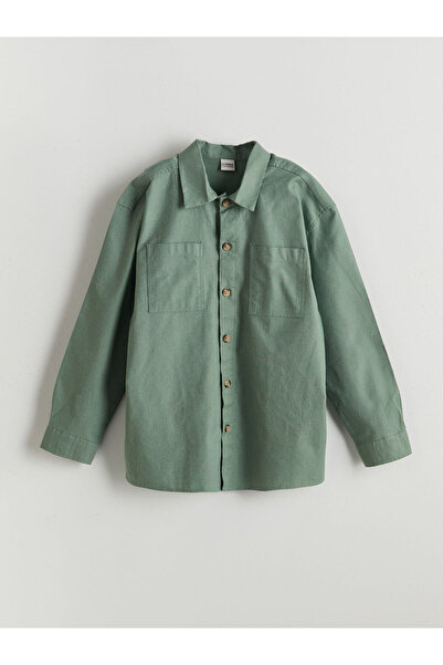 LC Waikiki Cămașă pentru băieți din amestec de in, sezon nou, marca Özmarka