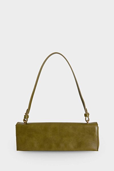 DeFacto Women's Faux Leather Baguette Bag F1240Axns