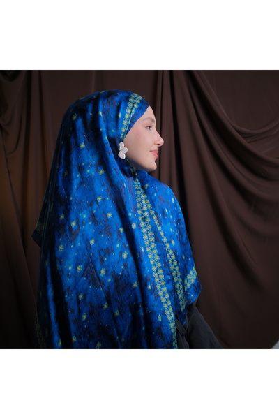 Mehru Scarfs Van Gogh - Stars 100% Silk Shawl 65*185cm'Art on Silk'
