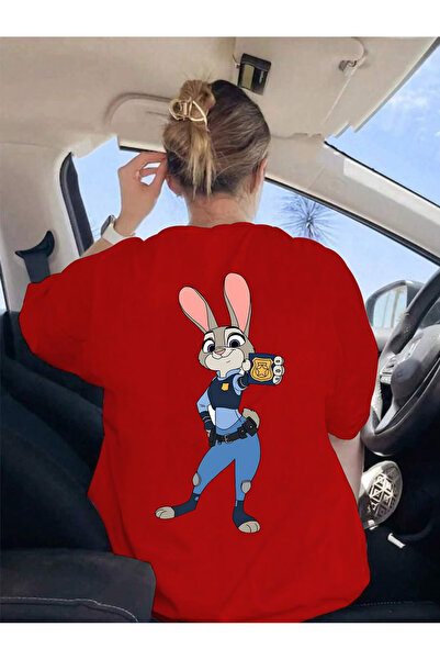 Sweet Cotton Custom Printed Oversize Cotton Crew Neck T-Shirt