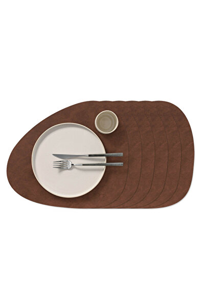 MS Glassware Набір з 6 шкіряних сервірувальних підставок, підставки під таріл...