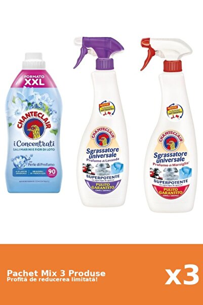 Chanteclair Set 3 Chanteclair Mix: 1 Conditioner, 2 Degreaser