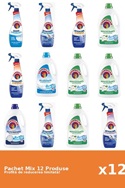 Chanteclair Set 12 Mix Chanteclair: 6 Anticalcar, 6 Detergent