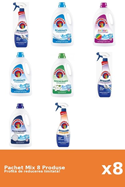 Chanteclair Set 8 Chanteclair Mix: 3 Anti-limescale, 5 Detergent