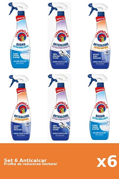 Chanteclair Set 6 Anticalcar Chanteclair: 2xClasic, 2xParfumat, 2xRapid