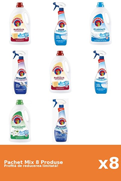 Chanteclair Set 8 Mix Chanteclair: 4 Detergent, 4 Anticalcar