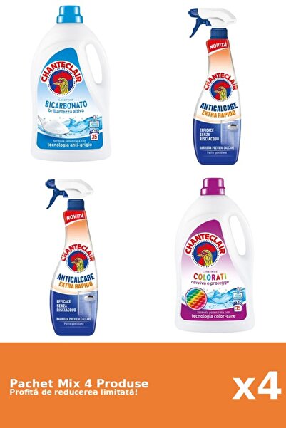 Chanteclair Set of 4 Chanteclair Mix: 2 Detergent, 2 Anti-limescale