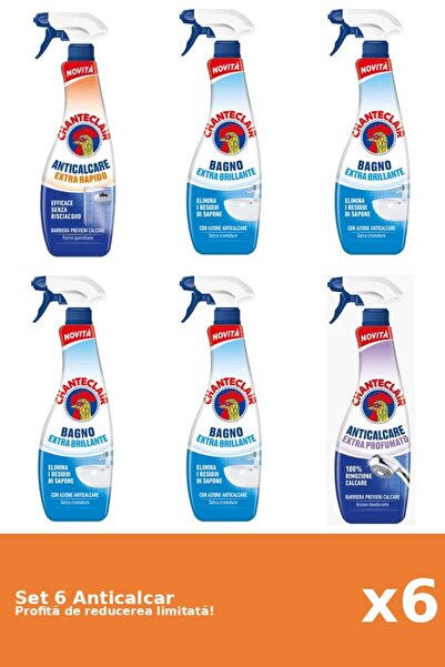 Chanteclair Set 6 Anticalcar Chanteclair: 1xRapid, 4xClasic, 1xParfumat