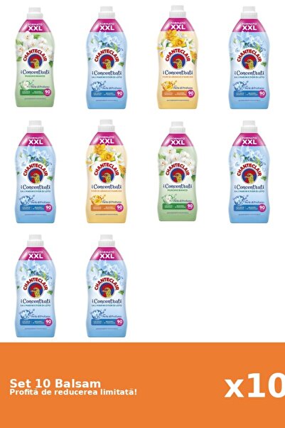 Chanteclair Set of 10 Chanteclair Balms: 2xWhite Musk, 6xLotus, 2xOrange