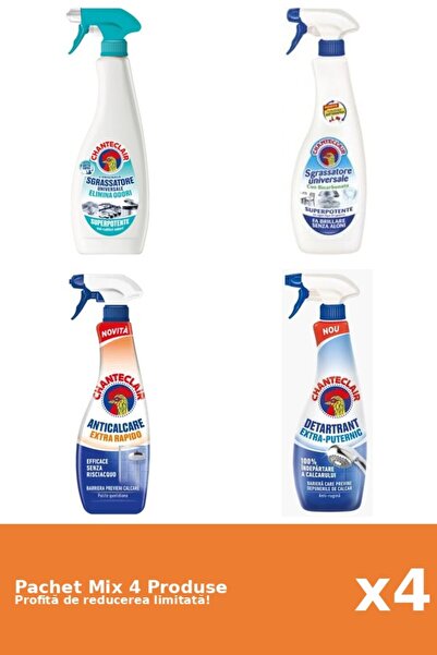 Chanteclair Set of 4 Chanteclair Mix: 2 Degreaser, 2 Anti-limescale