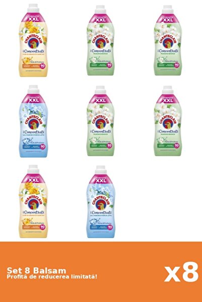 Chanteclair Set 8 Chanteclair Balm: 2xOrange, 4xWhite Musk, 2xLotus