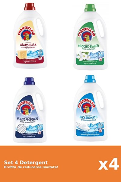 Chanteclair Set 4 Detergent Chanteclair: 1xMarsilia, 1xMosc Alb, 1xClasic, 1x...