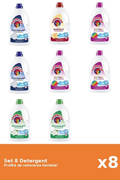 Chanteclair Set 8 Detergent Chanteclair: 2xClasic, 1xMarsilia, 3xColor, 2xMos...