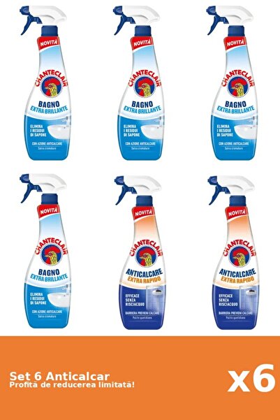 Chanteclair Set of 6 Chanteclair Anti-limescale: 4xClassic, 2xRapid