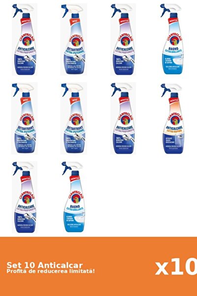 Chanteclair Set 10 Anticalcar Chanteclair: 4xParfumat, 3xPuternic, 2xClasic, ...