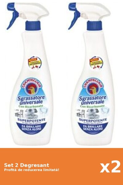 Chanteclair Set 2 Bicarbonate Degreaser, 600 ml