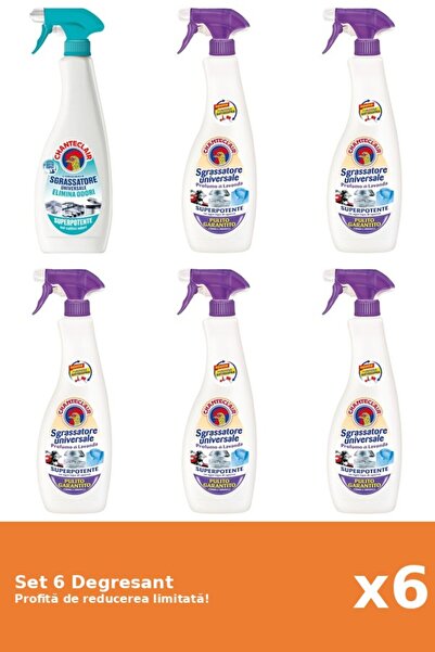 Chanteclair Set of 6 Chanteclair Degreaser: 1xAnti-Odor, 2xLavender, 3xWhite ...