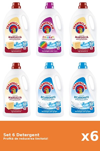 Chanteclair Set 6 Detergent Chanteclair: 3xMarsilia, 1xColor, 2xBicarbonat