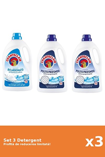 Chanteclair Set 3 Detergent Chanteclair: 1xBicarbonat, 2xClasic