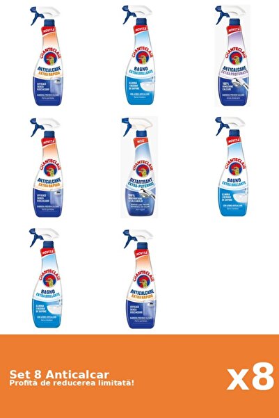 Chanteclair Set of 8 Chanteclair Anti-limescale: 3xRapid, 3xClassic, 1xScente...