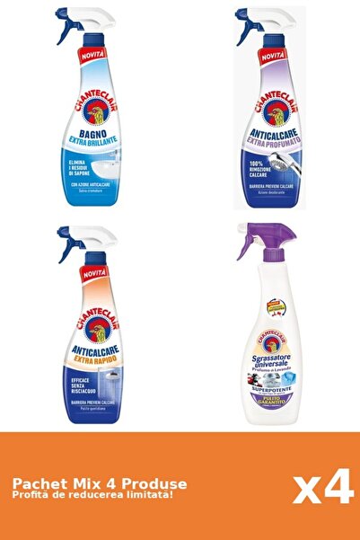 Chanteclair Set of 4 Chanteclair Mix: 3 Anti-limescale, 1 Degreaser