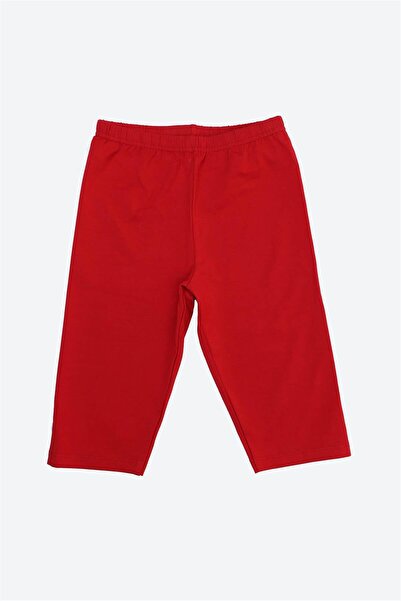 OBJE Girl's Red Capri Leggings