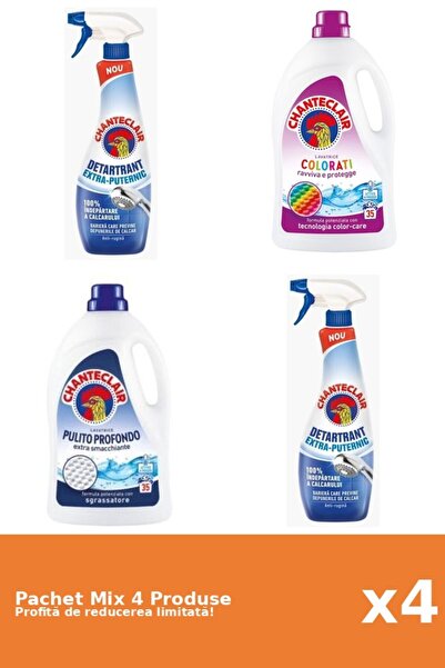 Chanteclair Set 4 Mix Chanteclair: 2 Anticalcar, 2 Detergent