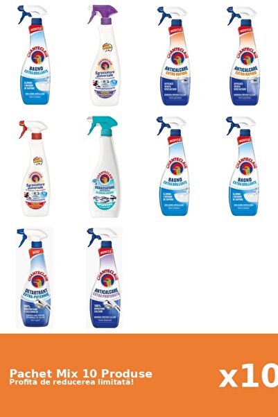 Chanteclair Set 10 Chanteclair Mix: 7 Anti-limescale, 3 Degreaser