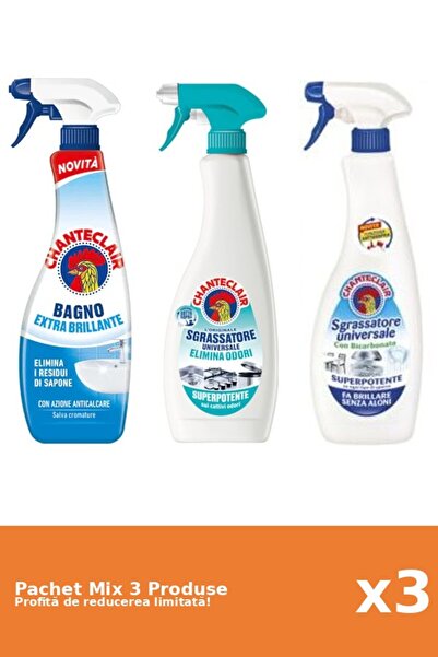 Chanteclair Set 3 Mix Chanteclair: 1 Anticalcar, 2 Degresant