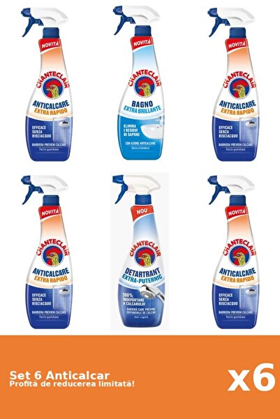 Chanteclair Set of 6 Chanteclair Anti-limescale: 4xRapid, 1xClassic, 1xStrong