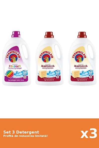 Chanteclair Set 3 Detergent Chanteclair: 1xColor, 2xMarsilia