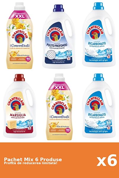 Chanteclair Set of 6 Mix Chanteclair: 2 Conditioner, 4 Detergent