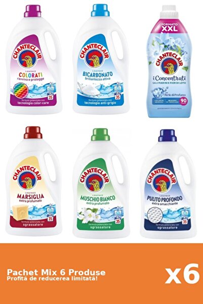 Chanteclair Set of 6 Mix Chanteclair: 5 Detergent, 1 Conditioner