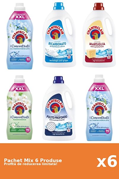 Chanteclair Set 6 Mix Chanteclair: 3 Conditioner, 3 Detergent