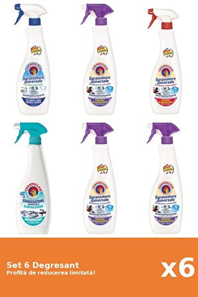 Chanteclair Set of 6 Chanteclair Degreaser: 1xBicarbonate, 1xLavender, 1xMars...