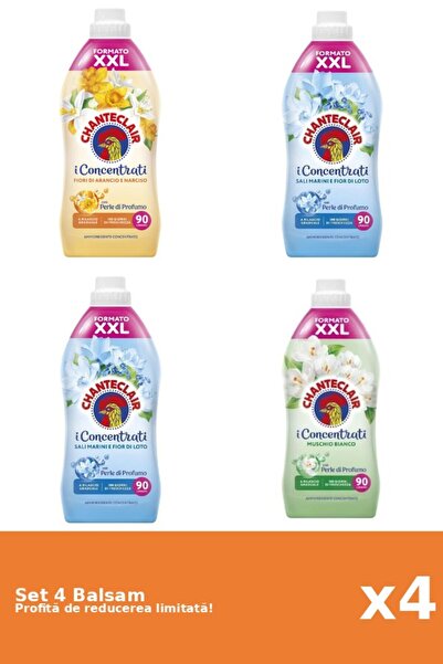 Chanteclair Set 4 Balsam Chanteclair: 1xPortocale, 2xLotus, 1xMosc Alb