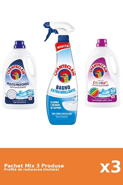 Chanteclair Set 3 Mix Chanteclair: 2 Detergent, 1 Anticalcar