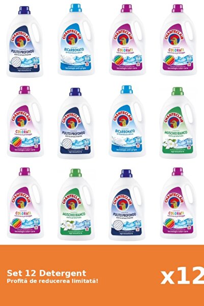 Chanteclair Set 12 Detergent Chanteclair: 3xClasic, 2xBicarbonat, 5xColor, 2x...