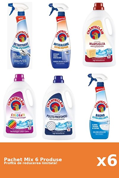Chanteclair Set 6 Mix Chanteclair: 3 Anticalcar, 3 Detergent