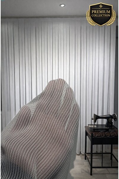 PerdeBurada Premium Ada Premium Tül Perde | Ütü İstemez Kırışmaz | Sık Pile M...