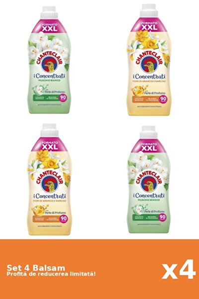 Chanteclair Set 4 Balsam Chanteclair: 2x White Musk, 2x Orange