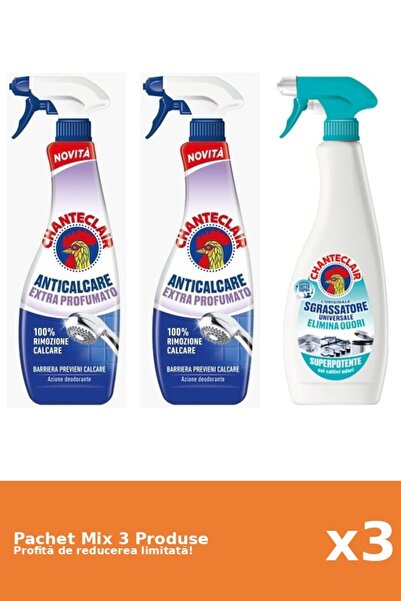 Chanteclair Set 3 Chanteclair Mix: 2 Anti-limescale, 1 Degreaser