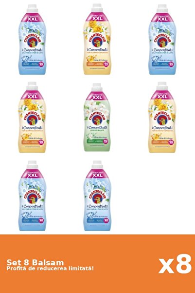 Chanteclair Set 8 Balsam Chanteclair: 4xLotus, 3xOrange, 1xWhite Musk