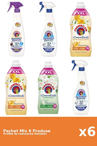 Chanteclair Set of 6 Chanteclair Mix: 3 Degreaser, 3 Conditioner