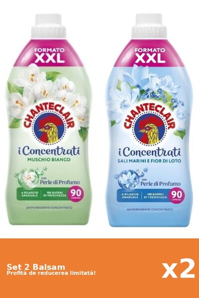 Chanteclair Set of 2 Chanteclair Balms: 1xWhite Musk, 1xLotus